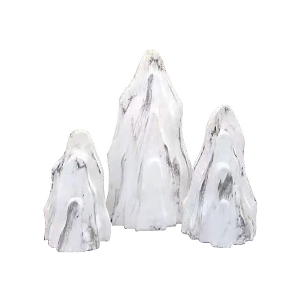 ΤΕΧΝΗΤΟΙ ΒΡΑΧΟΙ ΣΕΤ/3 ΛΕΥΚΟΙ - L:37x14x70, M:29x12x52, S:25x12x42cm – Προσφέρει μοναδική αισθητική | iroots.gr