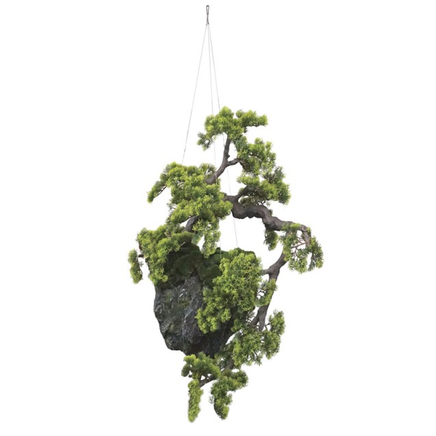 ΚΡΕΜΑΣΤΟΣ ΔΙΑΚΟΣΜΗΤΙΚΟΣ ΒΡΑΧΟΣ ΜΕ ΔΕΝΤΡΟ ΜΠΟΝΣΑΪ - Υ70cm – Αναβαθμίζει άμεσα τον χώρο σου | iroots.gr