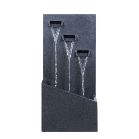 ΕΠΙΔΑΠΕΔΙΟ ΣΥΝΤΡΙΒΑΝΙ ΔΙΑΚΟΣΜΗΣΗΣ ΜΕ ΦΩΣ ΜΑΥΡΟ ΤΟΙΧΟΣ ΚΑΤΑΡΑΧΤΗΣ 3 ΡΟΕΣ ΝΕΡΟΥ - 38.5x24x79cm 1/ΚΙΒ – Προσφέρει μοναδική αισθητικ