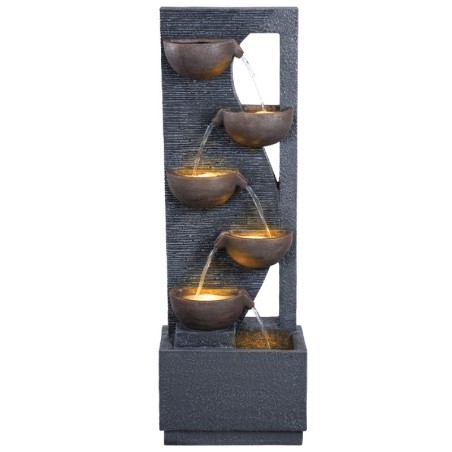 ΕΠΙΔΑΠΕΔΙΟ ΣΥΝΤΡΙΒΑΝΙ ΔΙΑΚΟΣΜΗΣΗΣ ΑΝΘΡΑΚΙ ΜΕ ΦΩΣ ΤΟΙΧΟΣ, 5 ΚΙΟΥΠΙΑ - 42x27x125cm 1/ΚΙΒ – Δίνει premium χαρακτήρα στο περιβάλλον 