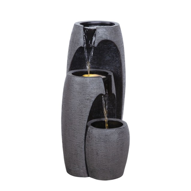 ΕΠΙΔΑΠΕΔΙΟ ΣΥΝΤΡΙΒΑΝΙ ΔΙΑΚΟΣΜΗΣΗΣ ΑΝΘΡΑΚΙ ΜΕ ΦΩΣ ΔΟΧΕΙΑ ΜΕΓΑΛΑ 3 ΕΠΙΠΕΔΑ - 35x36x70.5cm 1/ΚΙΒ – Δημιουργεί αίσθηση πολυτέλειας χ