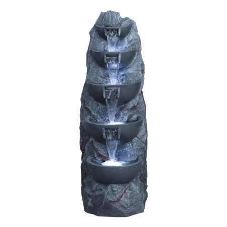 ΕΠΙΔΑΠΕΔΙΟ ΣΥΝΤΡΙΒΑΝΙ ΔΙΑΚΟΣΜΗΣΗΣ ΣΚΟΥΡΟ ΓΚΡΙ-ΑΝΘΡΑΚΙ ΜΕ ΦΩΣ ΒΡΑΧΟΣ 5 ΕΠΙΠΕΔΑ - 35x40x100cm 1/ΚΙΒ – Αναβαθμίζει άμεσα τον χώρο σ