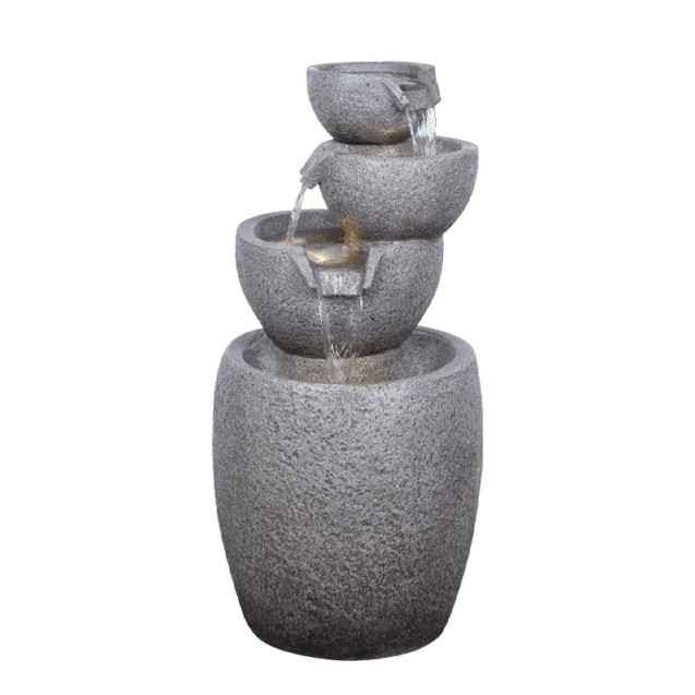 ΕΠΙΔΑΠΕΔΙΟ ΣΥΝΤΡΙΒΑΝΙ ΔΙΑΚΟΣΜΗΣΗΣ ΓΚΡΙ ΜΕ ΦΩΣ ΚΑΙ ΚΙΟΥΠΙΑ 4 ΕΠΙΠΕΔΑ - 40x41x81cm 1/ΚΙΒ – Προσφέρει μοναδική αισθητική | iroots.g