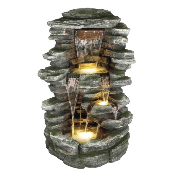 ΕΠΙΔΑΠΕΔΙΟ ΣΥΝΤΡΙΒΑΝΙ ΔΙΑΚΟΣΜΗΣΗΣ ΣΚΟΥΡΟ ΓΚΡΙ ΜΕ ΦΩΣ ΒΡΑΧΟΣ - 49x50x100cm 1/ΚΙΒ – Προσφέρει μοναδική αισθητική | iroots.gr