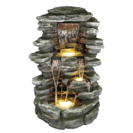 ΕΠΙΔΑΠΕΔΙΟ ΣΥΝΤΡΙΒΑΝΙ ΔΙΑΚΟΣΜΗΣΗΣ ΣΚΟΥΡΟ ΓΚΡΙ ΜΕ ΦΩΣ ΒΡΑΧΟΣ - 49x50x100cm 1/ΚΙΒ – Προσφέρει μοναδική αισθητική | iroots.gr