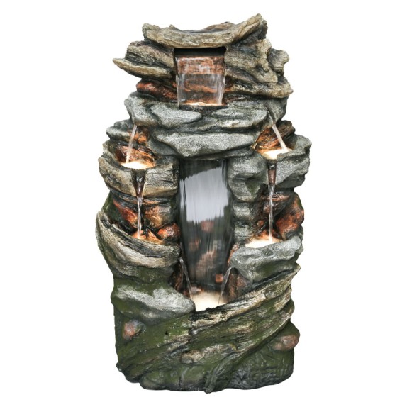 ΕΠΙΔΑΠΕΔΙΟ ΣΥΝΤΡΙΒΑΝΙ ΔΙΑΚΟΣΜΗΣΗΣ ΓΚΡΙ ΑΝΘΡΑΚΙ-ΚΑΦΕ ΜΕ ΦΩΣ ΒΡΑΧΟΣ 6 ΕΠΙΠΕΔΑ - 60x41x103cm 1/ΚΙΒ – Προσφέρει μοναδική αισθητική |