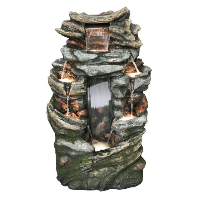 ΕΠΙΔΑΠΕΔΙΟ ΣΥΝΤΡΙΒΑΝΙ ΔΙΑΚΟΣΜΗΣΗΣ ΓΚΡΙ ΑΝΘΡΑΚΙ-ΚΑΦΕ ΜΕ ΦΩΣ ΒΡΑΧΟΣ 6 ΕΠΙΠΕΔΑ - 60x41x103cm 1/ΚΙΒ – Προσφέρει μοναδική αισθητική |