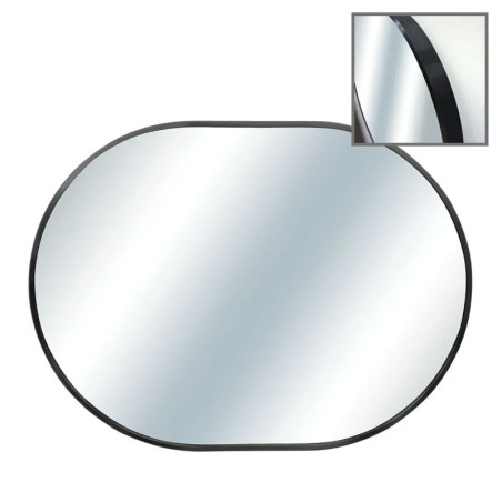 ΚΑΘΡΕΦΤΗΣ ΟΒΑΛ ΕΠΙΤΟΙΧΙΟΣ ΜΑΥΡΟ ΠΛΑΙΣΙΟ ΑΛΟΥΜΙΝΙΟΥ - 60x80x4cm 1/4ΚΙΒ – Δημιουργεί αίσθηση πολυτέλειας χωρίς κόπο | iroots.gr