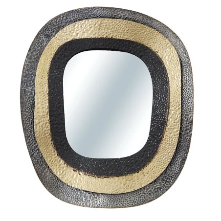 ΜΕΤΑΛΛΙΚΟΣ ΚΑΘΡΕΦΤΗΣ ΔΙΑΚΟΣΜΗΣΗΣ ΣΦΥΡΗΛΑΤΟΣ ΜΑΥΡΟ-ΧΡΥΣΟ-ΓΚΡΙ - 65.4x76.2x5.1cm 4/KIB – Δίνει premium χαρακτήρα στο περιβάλλον | 