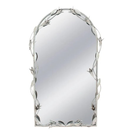 ΜΕΤΑΛΛΙΚΟΣ ΚΑΘΡΕΦΤΗΣ ΤΟΙΧΟΥ ΑΣΗΜΙ ΚΛΑΡΕΣ ΦΥΛΛΩΝ - 66x8x108.5cm 1/KIB – Ταιριάζει σε κάθε μοντέρνο ή επαγγελματικό χώρο | iroots.