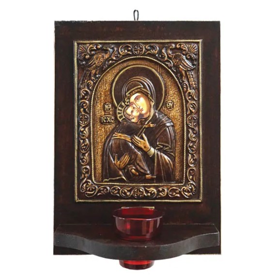 ΕΙΚΟΝΟΣΤΑΣΙ ME ΓΥΑΛΙ (3238) ΠΑΝΑΓΙΑ ΓΛΥΚΟΦΙΛΟΥΣΑ (ΜΕ ΠΑΓΩΝΙΑ) - 24x33cm – Προσφέρει μοναδική αισθητική | iroots.gr