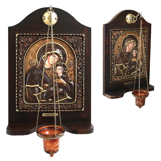 ΝΕΟ ΕΙΚΟΝΟΣΤΑΣΙ ME ΑΛΥΣΙΔΑ/ΚΡΕΜΑΣΤΟ ΓΥΑΛΙ ΒΕΝΕΤΣΙΑΝΙΚΗ ΠΑΝΑΓΙΑ - 32x47cm – Ταιριάζει σε κάθε μοντέρνο ή επαγγελματικό χώρο | iro