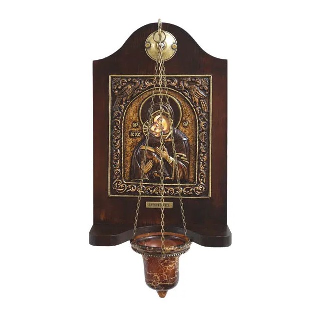 ΕΙΚΟΝΟΣΤΑΣΙ ΜΕ ΑΛΥΣΙΔΑ/ΚΡΕΜΑΣΤΟ ΓΥΑΛΙ ΠΑΝΑΓΙΑ ΓΛΥΚΟΦΙΛΟΥΣΑ (ΜΕ ΠΑΓΩΝΙΑ) - 24x40cm – Προσφέρει μοναδική αισθητική | iroots.gr