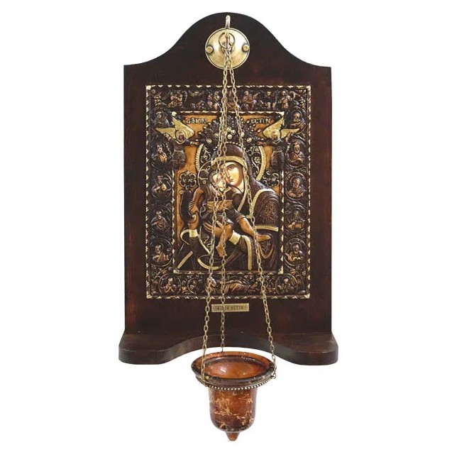 ΕΙΚΟΝΟΣΤΑΣΙ ΜΕ ΑΛΥΣΙΔΑ/ΚΡΕΜΑΣΤΟ ΓΥΑΛΙ ΑΞΙΟΝ ΕΣΤΙ - 27.5x46.5cm – Ταιριάζει σε κάθε μοντέρνο ή επαγγελματικό χώρο | iroots.gr