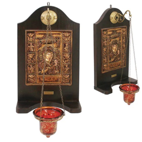 ΕΙΚΟΝΟΣΤΑΣΙ ME ΑΛΥΣΙΔΑ/ΚΡΕΜΑΣΤΟ ΓΥΑΛΙ ΠΑΝΑΓΙΑ ΣΟΥΜΕΛΑ 24x40cm – Προσφέρει μοναδική αισθητική | iroots.gr