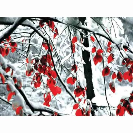 ΓΥΑΛΙΝΟ ΚΑΔΡΑΚΙ - ΑΝΘΙΣΜΕΝΑ ΚΛΑΔΙΑ ΣΤΟ ΧΙΟΝΙ 60x40cm 6ΚΙΒ – Δίνει premium χαρακτήρα στο περιβάλλον | iroots.gr