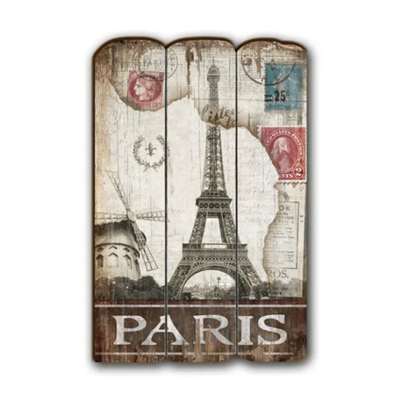 ΞΥΛΙΝΟ ΔΙΑΚΟΣΜΗΤΙΚΟ ΤΟΙΧΟΥ - ΠΑΡΙΣΙ 25x38x2.5cm 12/KIB – Αναβαθμίζει άμεσα τον χώρο σου | iroots.gr