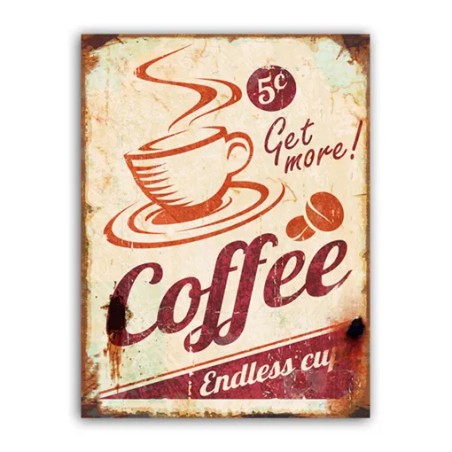 ΜΕΤΑΛΛΙΚΟ ΚΑΔΡΟ - ΚΑΦΕΣ 30x40cm – Δημιουργεί αίσθηση πολυτέλειας χωρίς κόπο | iroots.gr