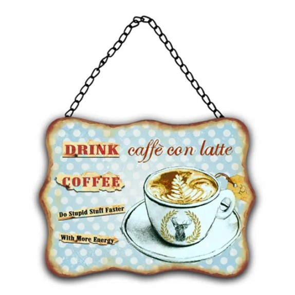 ΜΕΤΑΛΛΙΚΟ ΚΑΔΡΟ ΜΕ ΑΛΥΣΙΔΑ - ΚΑΦΕ ΛΑΤΤΕ 20x27cm – Ταιριάζει σε κάθε μοντέρνο ή επαγγελματικό χώρο | iroots.gr