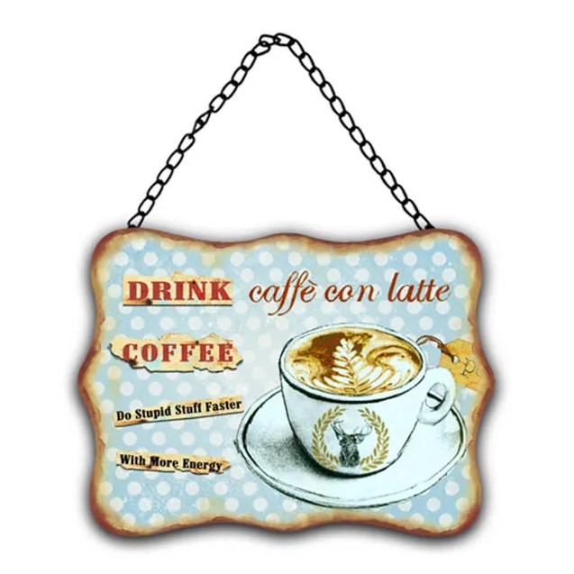 ΜΕΤΑΛΛΙΚΟ ΚΑΔΡΟ ΜΕ ΑΛΥΣΙΔΑ - ΚΑΦΕ ΛΑΤΤΕ 20x27cm – Ταιριάζει σε κάθε μοντέρνο ή επαγγελματικό χώρο | iroots.gr