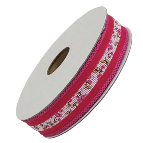 ΚΟΡΔΕΛΑ ΟΡΓΑΝΤΖΑ ΦΟΥΞ ΜΕ ΓΚΡΟ ΛΟΥΛΟΥΔΙΑ ΠΛΑΤΟΣ 2.5cm ΜΗΚΟΣ 25yd – Προσφέρει μοναδική αισθητική | iroots.gr