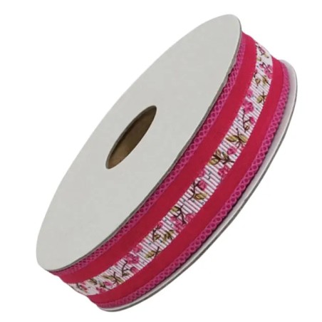 ΚΟΡΔΕΛΑ ΟΡΓΑΝΤΖΑ ΦΟΥΞ ΜΕ ΓΚΡΟ ΛΟΥΛΟΥΔΙΑ ΠΛΑΤΟΣ 2.5cm ΜΗΚΟΣ 25yd – Προσφέρει μοναδική αισθητική | iroots.gr