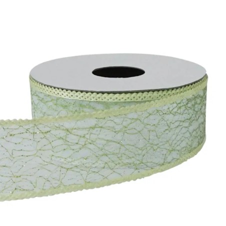 ΚΟΡΔΕΛΑ ΟΡΓΑΝΤΖΑ ΜΕ ΑΡΑΧΝΗ ΛΑΧΑΝΙ ΠΛ.3.8cm M.10yd – Ταιριάζει σε κάθε μοντέρνο ή επαγγελματικό χώρο | iroots.gr