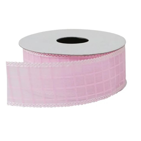 ΚΟΡΔΕΛΑ ΟΡΓΑΝΤΖΑ ΜΕ ΚΑΡΩ ΡΟΖ ΠΛ.3.8cm M.10yd – Ταιριάζει σε κάθε μοντέρνο ή επαγγελματικό χώρο | iroots.gr