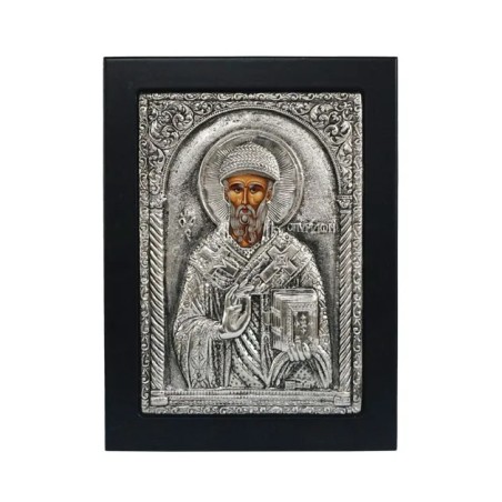 ΕΙΚΟΝΑ ΑΣΗΜΕΝΙΑ ΑΓ. ΣΠΥΡΙΔΩΝ 14x19cm – Δημιουργεί αίσθηση πολυτέλειας χωρίς κόπο | iroots.gr