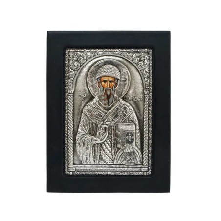 ΕΙΚΟΝΑ ΑΣΗΜΕΝΙΑ ΑΓ. ΣΠΥΡΙΔΩΝ 11x14cm – Προσφέρει μοναδική αισθητική | iroots.gr