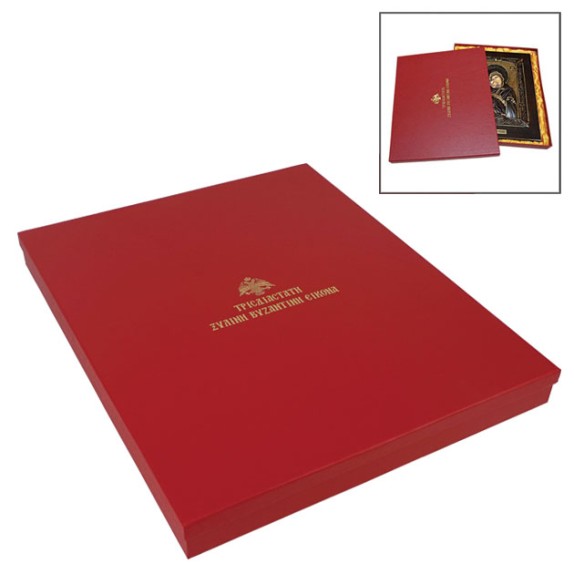 ΚΟΥΤΙ ΓΙΑ ΕΙΚΟΝΕΣ ΚΟΚΚΙΝΟ ΜΕ ΧΡΥΣΟΤΥΠΙΑ 37x45x4.5cm (ΕΙΚΟΝΑ 36x44cm) 28/ΚΙB – Προσφέρει μοναδική αισθητική | iroots.gr