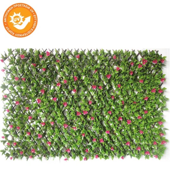 ΠΕΡΓΟΛΑ ΠΤΥΣΣΟΜΕΝΗ PVC ΜΕ ΦΥΛΛΩΣΙΑ-ΑΝΘΗ ΒΟYΚΑΜΒΙΛΙΑΣ 100x200cm 4/ΚΙΒ – Προσφέρει μοναδική αισθητική | iroots.gr