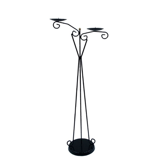 ΜΕΤΑΛΛΙΚΗ ΒΑΣΗ ΕΚΔΗΛΩΣΕΩΝ ΜΑΥΡΗ - Υ130cm – Ταιριάζει σε κάθε μοντέρνο ή επαγγελματικό χώρο | iroots.gr