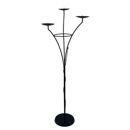 ΜΕΤΑΛΛΙΚΗ ΒΑΣΗ ΕΚΔΗΛΩΣΕΩΝ ΜΑΥΡΗ - Υ155cm – Δίνει premium χαρακτήρα στο περιβάλλον | iroots.gr