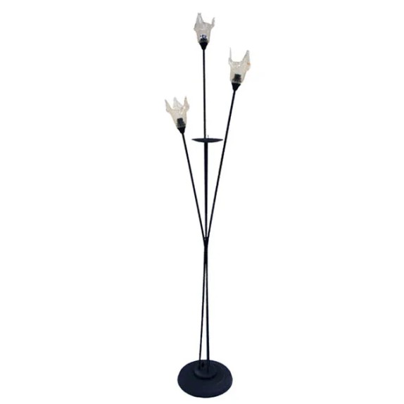 ΜΕΤΑΛΛΙΚΗ ΒΑΣΗ ΦΩΤΙΣΤΙΚΟ-ΚΕΡΙ ΜΑΥΡΟ - Υ170cm – Αναβαθμίζει άμεσα τον χώρο σου | iroots.gr