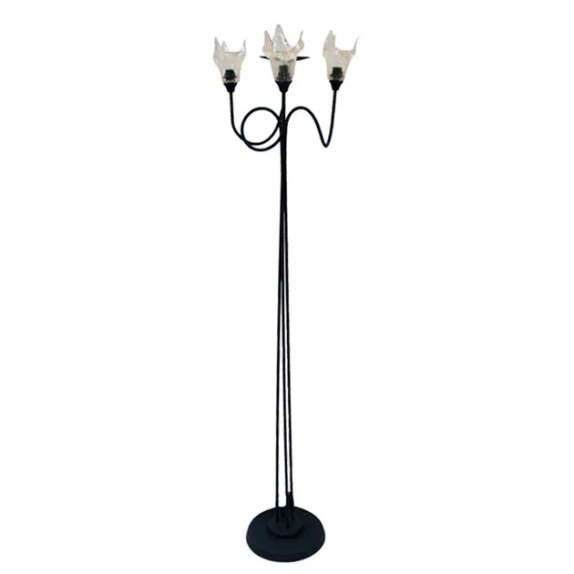 ΜΕΤΑΛΛΙΚΗ ΒΑΣΗ ΦΩΤΙΣΤΙΚΟ-ΚΕΡΙ ΚΑΦΕ - Y160cm – Δίνει premium χαρακτήρα στο περιβάλλον | iroots.gr