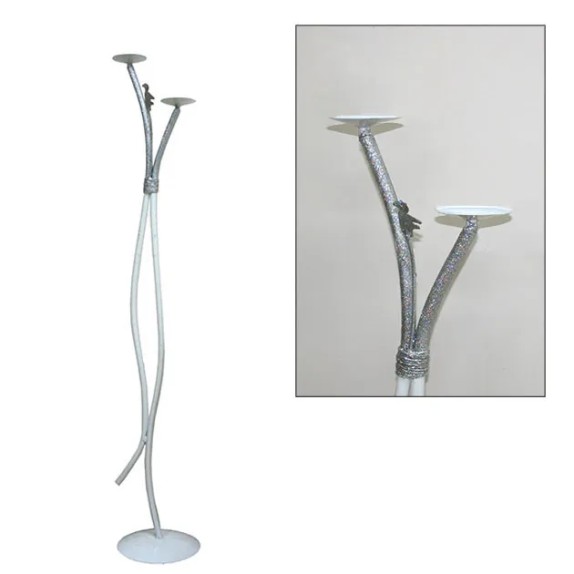 ΜΕΤΑΛΛΙΚΗ ΒΑΣΗ ΕΚΔΗΛΩΣΕΩΝ ΛΕΥΚΟ-ΣΤΡΑΣ - Υ130cm – Αναβαθμίζει άμεσα τον χώρο σου | iroots.gr