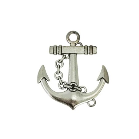 ΜΕΤΑΛΛΙΚΟ ΚΡΕΜΑΣΤΟ ΔΙΑΚΟΣΜΗΤΙΚΟ ΑΓΚΥΡΑ ΑΣΗΜΙ 5x5.5cm – Ταιριάζει σε κάθε μοντέρνο ή επαγγελματικό χώρο | iroots.gr