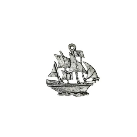 ΜΕΤΑΛΛΙΚΟ ΚΡΕΜΑΣΤΟ ΔΙΑΚΟΣΜΗΤΙΚΟ ΚΑΡΑΒΙ-ΓΑΛΕΡΑ ΑΣΗΜΙ 3x3cm – Δίνει premium χαρακτήρα στο περιβάλλον | iroots.gr