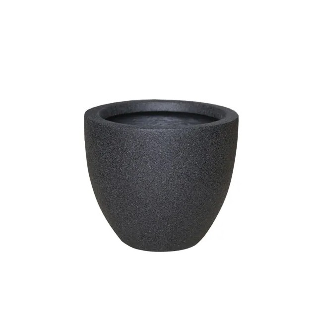 ΚΑΣΠΩ FIBER CLAY ΑΝΘΡΑΚΙ ΓΡΑΝΙΤΗ ΣΤΡΟΓΓΥΛΟ ΜΕΓΑΛΟ Φ45x39cm – Ταιριάζει σε κάθε μοντέρνο ή επαγγελματικό χώρο | iroots.gr