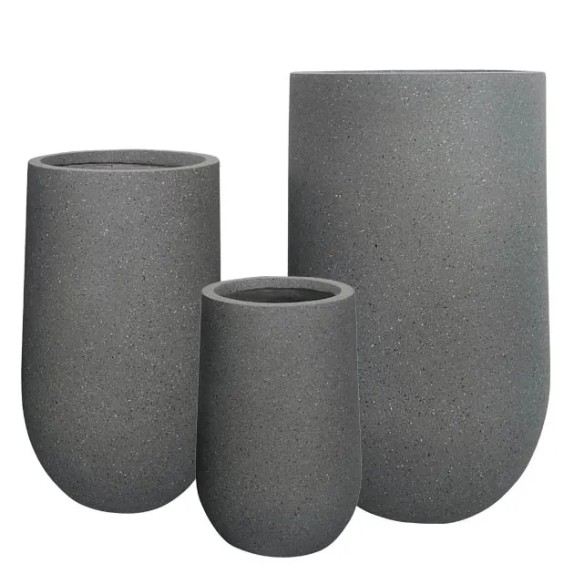 ΚΑΣΠΩ FIBER CLAY ΣΕΤ/3 ΓΚΡΙ ΓΡΑΝΙΤΗ ΨΗΛΟ ΣΤΡΟΓΓΥΛΟ - 12/ΠΑΛΕΤΑ – Δημιουργεί αίσθηση πολυτέλειας χωρίς κόπο | iroots.gr