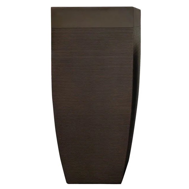 ΚΑΣΠΩ FIBER CLAY ΣΚΟΥΡΟ ΚΑΦΕ ΡΙΓΕΣ ΨΗΛΟ ΤΕΤΡΑΓΩΝΟ ΚΑΜΠΥΛΩΤΟ ΓΙΓΑΣ - 44x44x100cm – Αναβαθμίζει άμεσα τον χώρο σου | iroots.gr