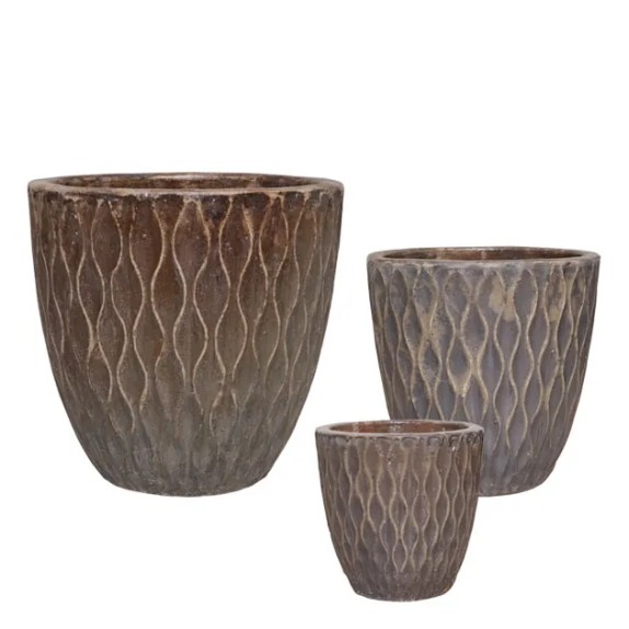 ΠΙΘΑΡΙΑ-ΚΑΣΠΩ ΧΡΥΣΟ ΑΝΤΙΚΕ ΣΕΤ/3 ΣΤΡΟΓΓΥΛΟ L:50x50, M:39x39, S:29x29cm 6/ΠΑΛΕΤA – Προσφέρει μοναδική αισθητική | iroots.gr