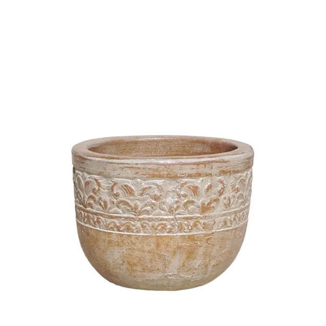 ΠΙΘΑΡΙ-ΚΑΣΠΩ MΠΩΛ ΕΚΡΟΥ ΠΑΛΑΙΩΜΕΝΟ ΣΤΡΟΓΓΥΛΟ ΜΠΟΡΝΤΟΥΡΑ ΜΙΚΡΟ Φ35x25cm 6/ΠΑΛΕΤΑ – Αναβαθμίζει άμεσα τον χώρο σου | iroots.gr