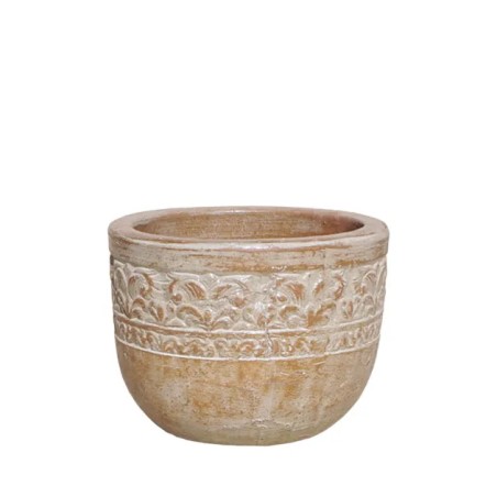 ΠΙΘΑΡΙ-ΚΑΣΠΩ MΠΩΛ ΕΚΡΟΥ ΠΑΛΑΙΩΜΕΝΟ ΣΤΡΟΓΓΥΛΟ ΜΠΟΡΝΤΟΥΡΑ ΜΙΚΡΟ Φ35x25cm 6/ΠΑΛΕΤΑ – Αναβαθμίζει άμεσα τον χώρο σου | iroots.gr