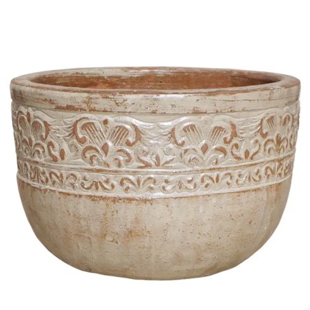 ΠΙΘΑΡΙ-ΚΑΣΠΩ MΠΩΛ ΕΚΡΟΥ ΠΑΛΑΙΩΜΕΝΟ ΣΤΡΟΓΓΥΛΟ ΜΠΟΡΝΤΟΥΡΑ ΜΕΓΑΛΟ Φ54x36cm 6/ΠΑΛΕΤΑ – Δημιουργεί αίσθηση πολυτέλειας χωρίς κόπο | i