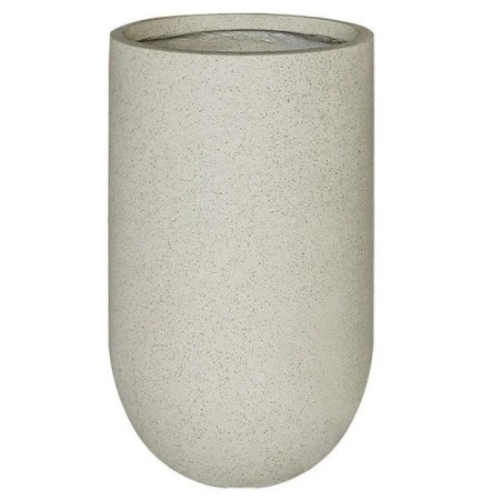 ΚΑΣΠΩ FIBER CLAY ΜΠΕΖ-ΓΡΑΝΙΤΗ ΨΗΛΟ ΣΤΡΟΓΓΥΛΟ ΜΕΓΑΛΟ Φ46x75cm – Προσφέρει μοναδική αισθητική | iroots.gr