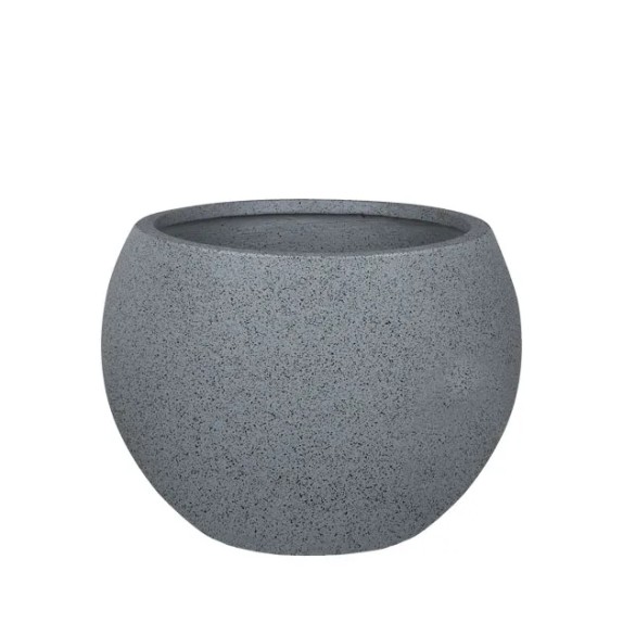 ΚΑΣΠΩ FIBER CLAY ΓΚΡΙ ΓΡΑΝΙΤΗ ΜΠΑΛΑ ΜΕΓΑΛΟ Φ55x37cm – Ταιριάζει σε κάθε μοντέρνο ή επαγγελματικό χώρο | iroots.gr