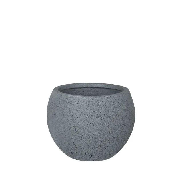ΚΑΣΠΩ FIBER CLAY ΓΚΡΙ ΓΡΑΝΙΤΗ ΜΠΑΛΑ ΜΕΣΑΙΟ Φ43x31cm – Αναβαθμίζει άμεσα τον χώρο σου | iroots.gr