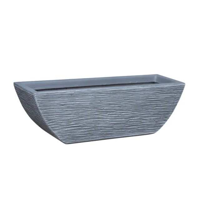 ΚΑΣΠΩ FIBERCLAY ΜΕΣΑΙΟ ΓΚΡΙ ΑΝΟΙΧΤΟ ΖΑΡΝΤΙΝΙΕΡΑ-ΓΡΑΜΜΩΣΕΙΣ - 70x24x23cm – Ταιριάζει σε κάθε μοντέρνο ή επαγγελματικό χώρο | iroo